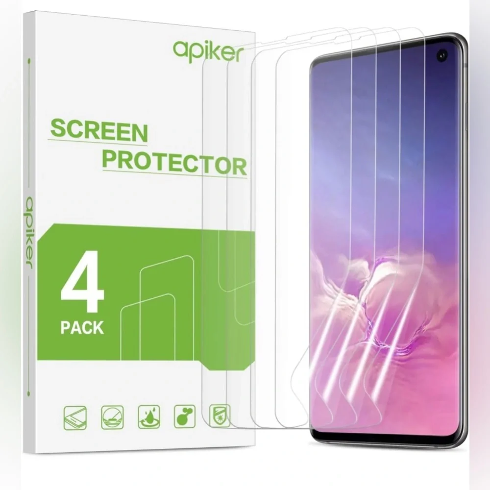 Apiker [4 PACK] Screen Protector for Galaxy S10
